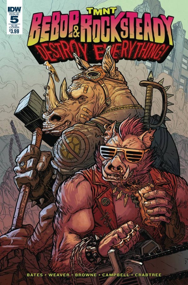 Teenage Mutant Ninja Turtles Bebop & Rocksteady Destroy Everything #5sub | IDW Publishing | NM