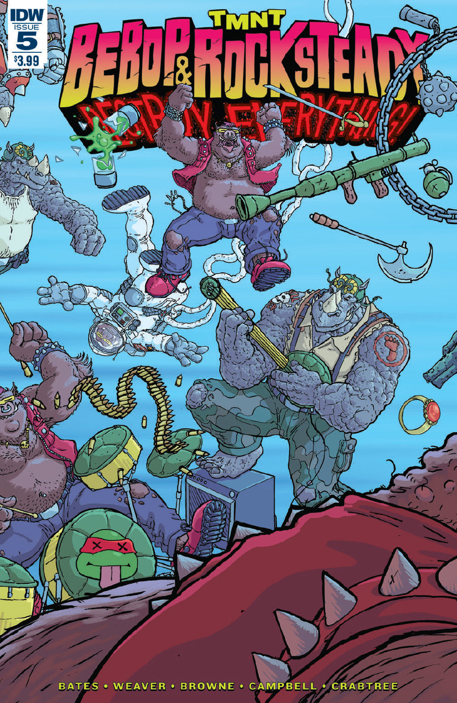 Teenage Mutant Ninja Turtles Bebop & Rocksteady Destroy Everything #5a | IDW Publishing | NM