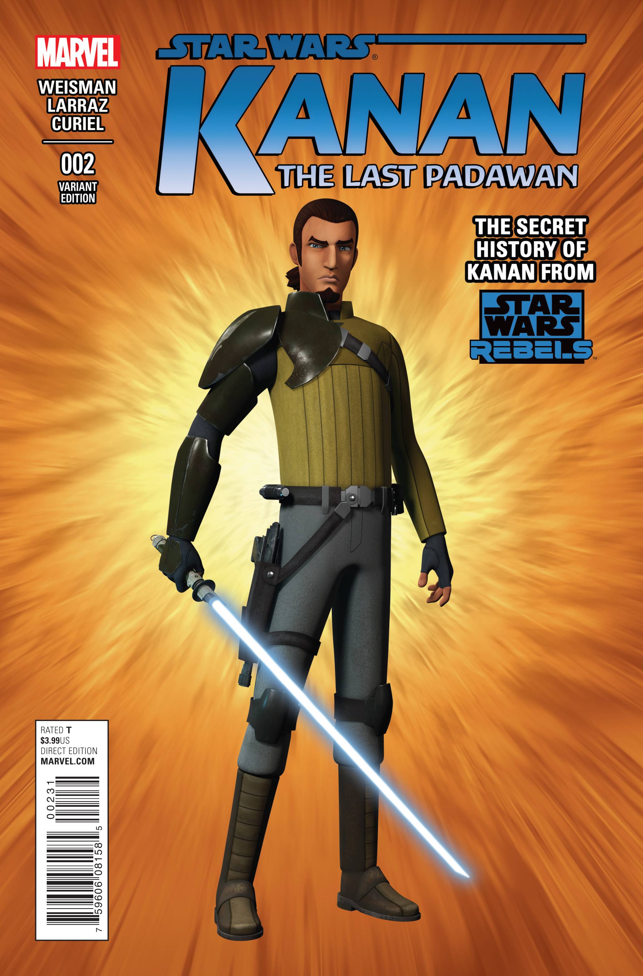 Star Wars: Kanan: The Last Padawan #2c | Marvel Comics | NM-