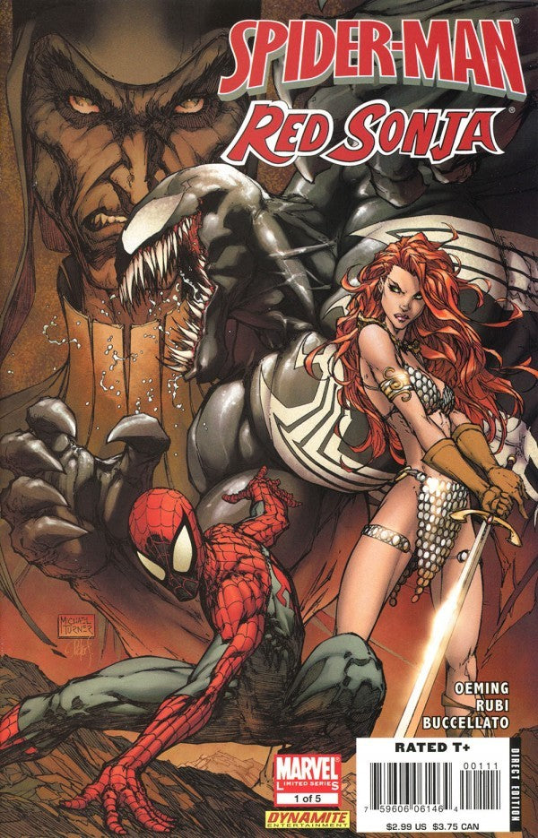 Spider-Man / Red Sonja #1a | Marvel Comics and Dynamite Entertainment | VF