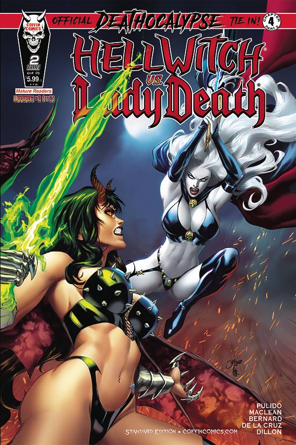 Hellwitch vs. Lady Death: Wargasm #2a | Coffin Comics | NM