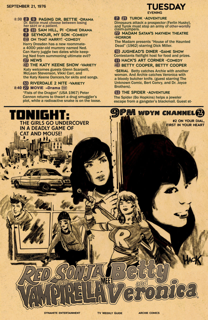 Red Sonja and Vampirella Meet Betty and Veronica #2b | Dynamite Entertainment | VF-NM
