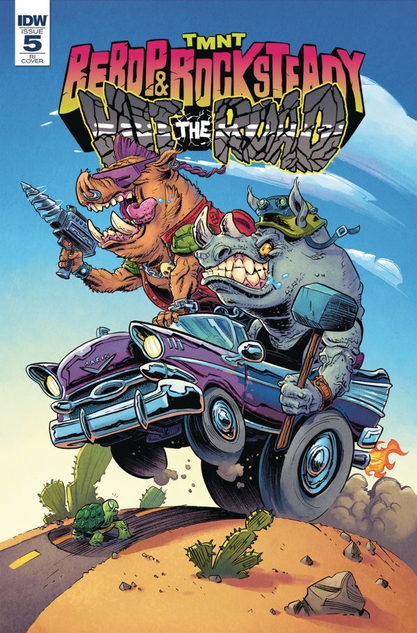 Teenage Mutant Ninja Turtles: Bebop & Rocksteady Hit The Road #5c | IDW Publishing | NM-