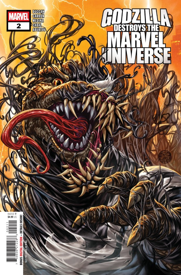 Godzilla Destroys the Marvel Universe #2a | Marvel Comics | NM