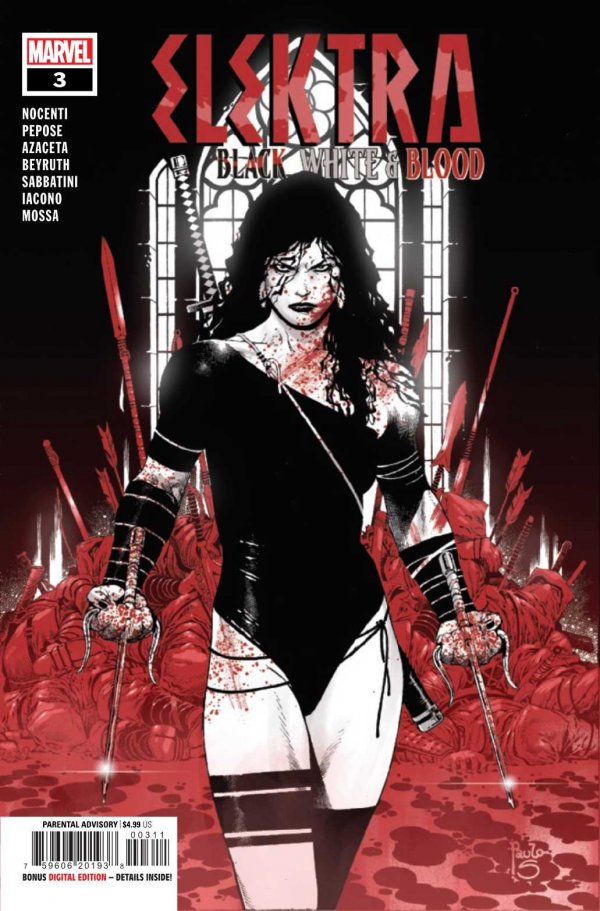 Elektra: Black, White & Blood #3a | Marvel Comics | NM-