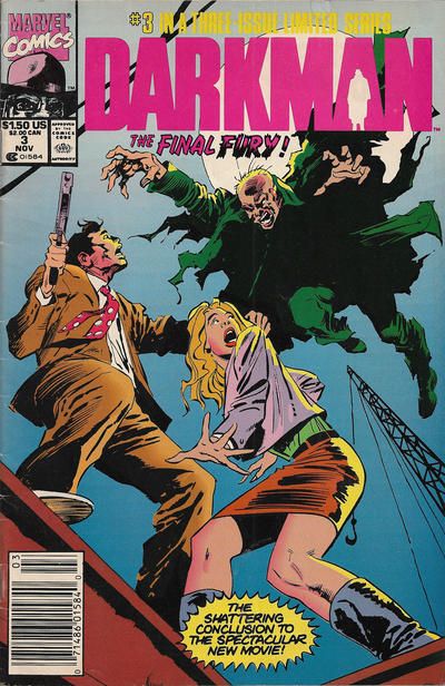 Darkman, Vol. 1 #3b | Marvel Comics | VF