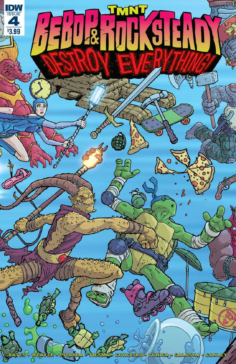 Teenage Mutant Ninja Turtles Bebop & Rocksteady Destroy Everything #4a | IDW Publishing | NM